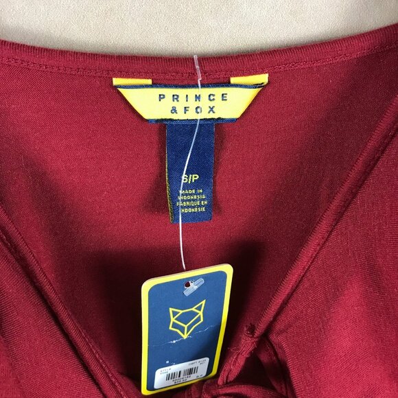 PRINCE & FOX AERO Red Ruffle Mini Tank Dress NWT SMALL - Picture 3 of 5